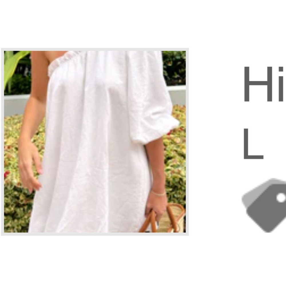 White One-Shoulder Dress